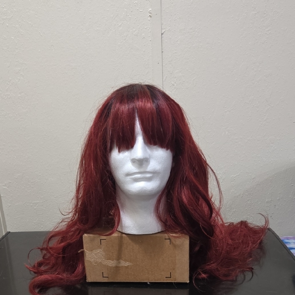 Elegant Red Women's Wig